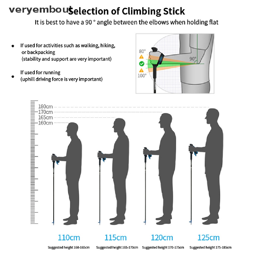 Ut Gậy Leo Núi Gấp Gọn Tiện Dụng Chất Lượng Cao