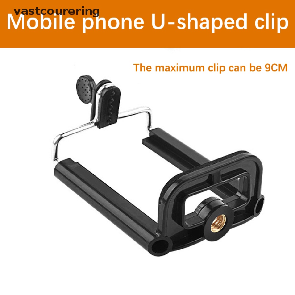 Kẹp Điện Thoại Hai Lỗ Gắn Gậy Ba Chân Hỗ Trợ Livestreaming EN