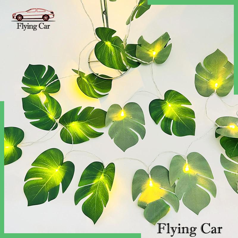 Dây Đèn Led 2 Bóng Hình Lá Nhiệt Đới Dùng Trang Trí Nhà Cửa / Sân Vườn / Tiệc Tùng