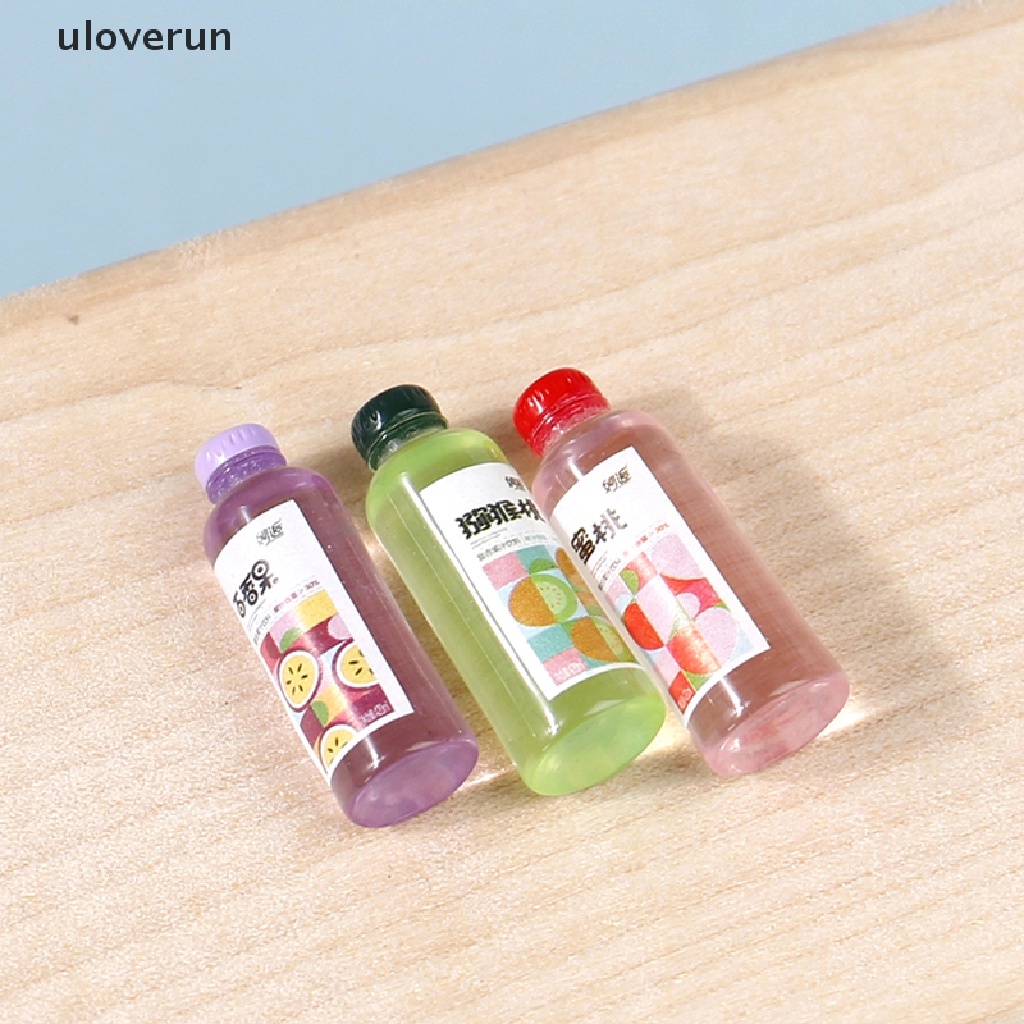 Set 3 Chai Nước Ép Trái Cây Tỉ Lệ 1: 12 Trang Trí Nhà Búp Bê