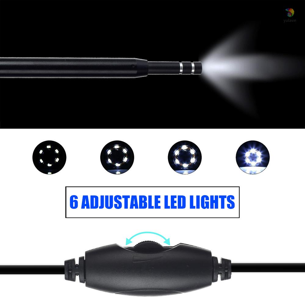 Bộ Nội Soi Tai 3 Trong 1 5.5mm Tích Hợp 6 Đèn Led Có Thể Điều Chỉnh