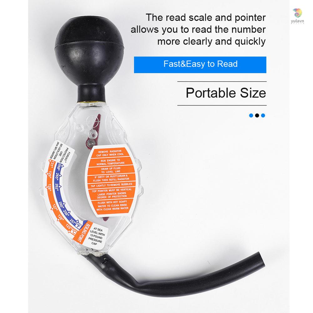 Đồng Hồ Đo Mật Độ Chống Đóng Băng Cầm Tay yula °C/°F Dụng Cụ Kiểm Tra Chất Làm Mát Tản Nhiệt Cho Xe Hơi