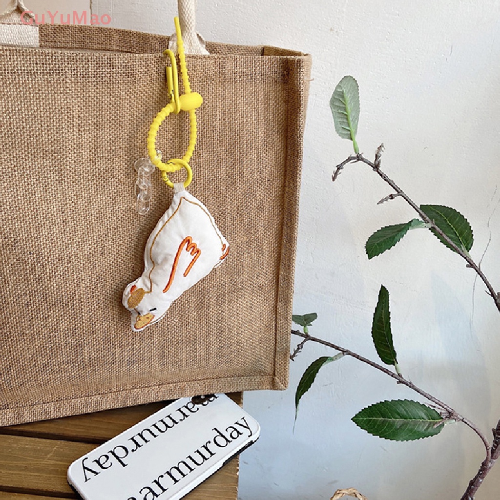 [cxGUYU] Móc Khóa Hình Vịt Nhồi Bông Mềm Mại Vui Nhộn Trang Trí Túi Xách PRTA