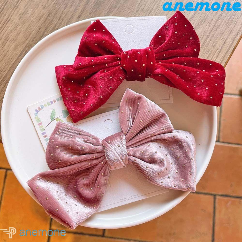 Kẹp Tóc Nơ Tua Rua Bằng Vải Bông Thời Trang Mùa Thu Dành Cho Bé Gái