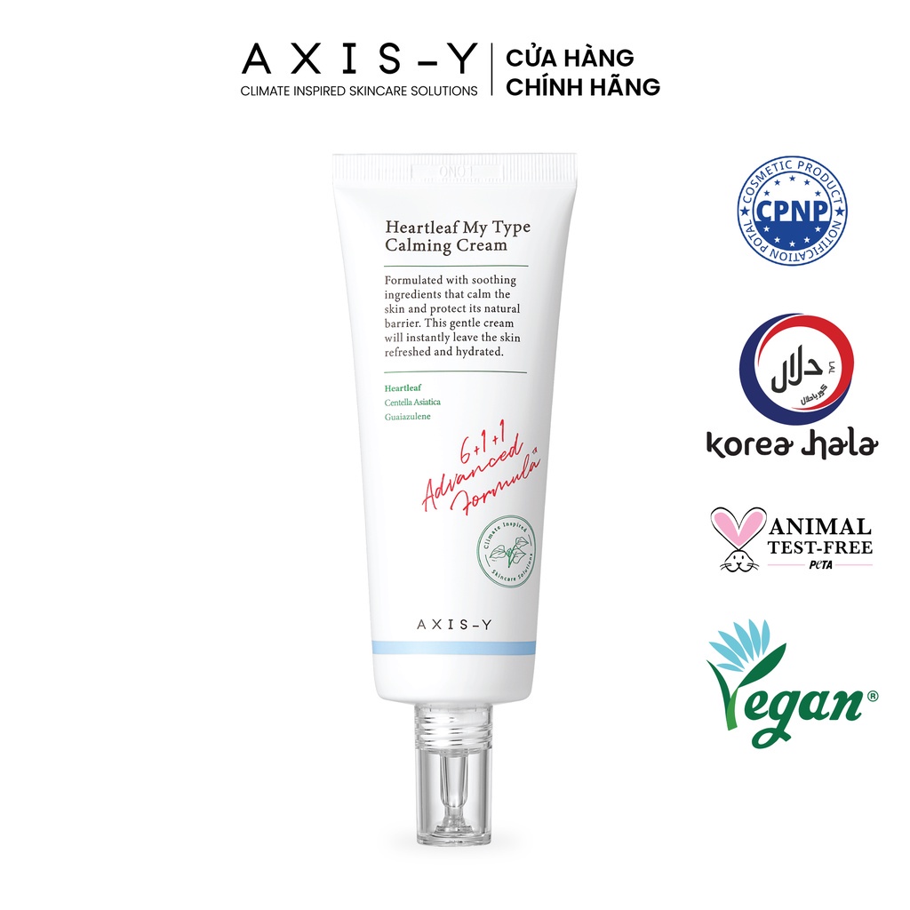 Kem dưỡng  AXIS-Y làm dịu và phục hồi sâu cho da AXIS-Y Heartleaf My Type Calming Cream 60 ml