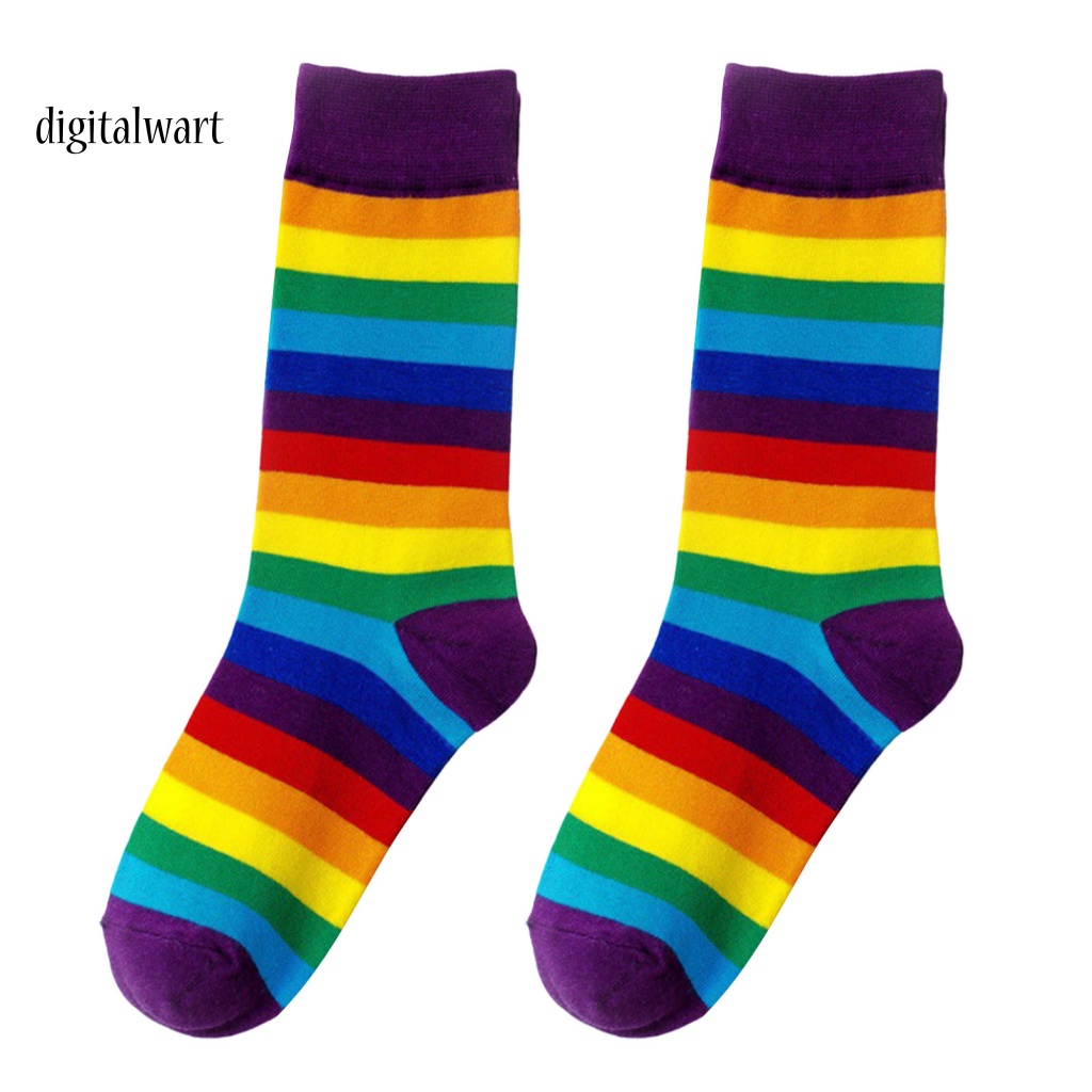 Kỹ Thuật Số| 1 Đôi Tất Thể Thao Thoáng Khí Không Mùi Siêu Thoải Mái Màu Sắc Cầu Vồng Dễ Mặc Cho Nữ