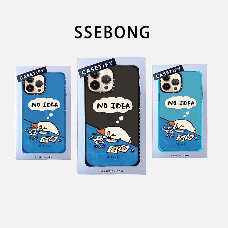 Ốp Điện Thoại TPU Mềm Hình CASETiFY SSEBONG No idea Cho IPhone 14 13 12 11 Pro MAX Mini XS MAX XR X SE 6 6S 7 8 Plus