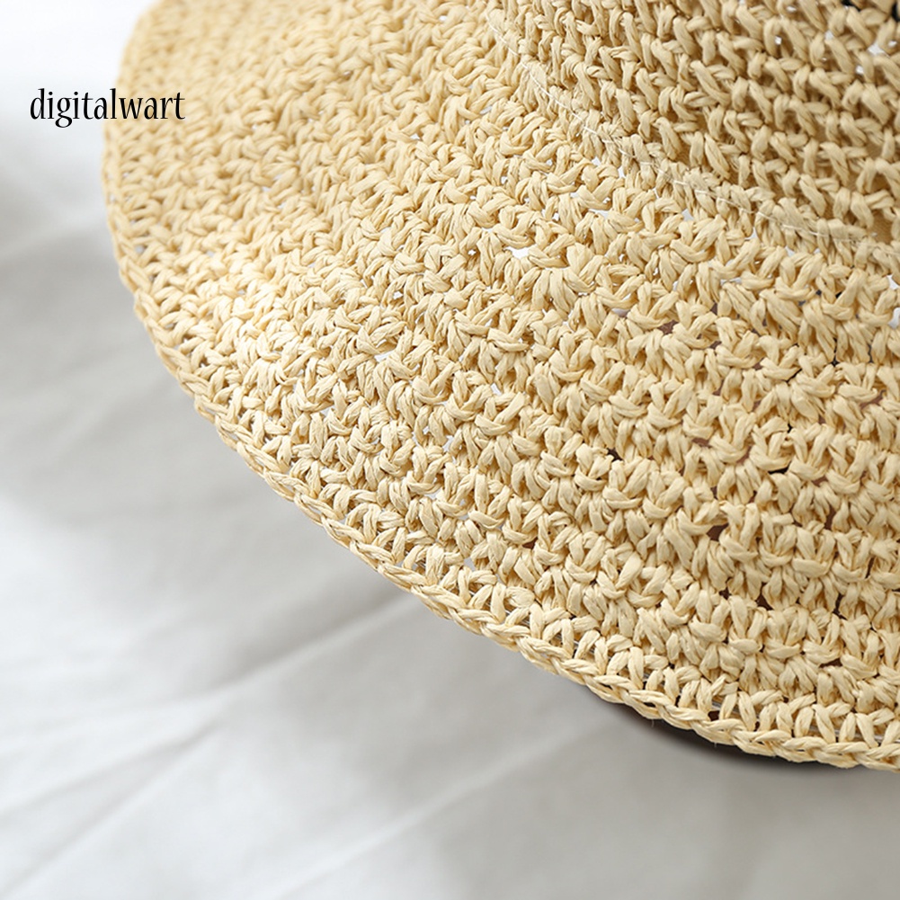 Kỹ Thuật Số| Nón Cối Rộng Vành Phối Nơ Cho Nữ