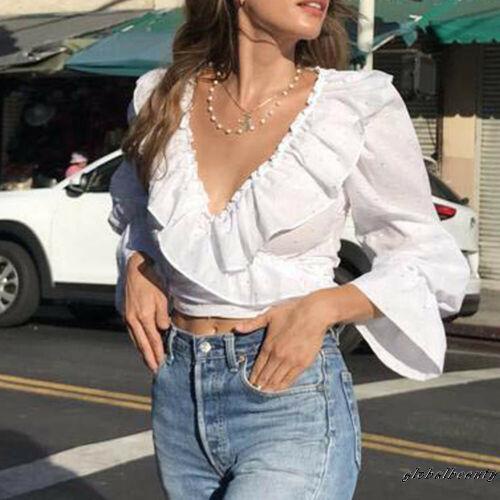 Áo Nữ Tay Dài Cổ Chữ V Thời Trang Quyến Rũ