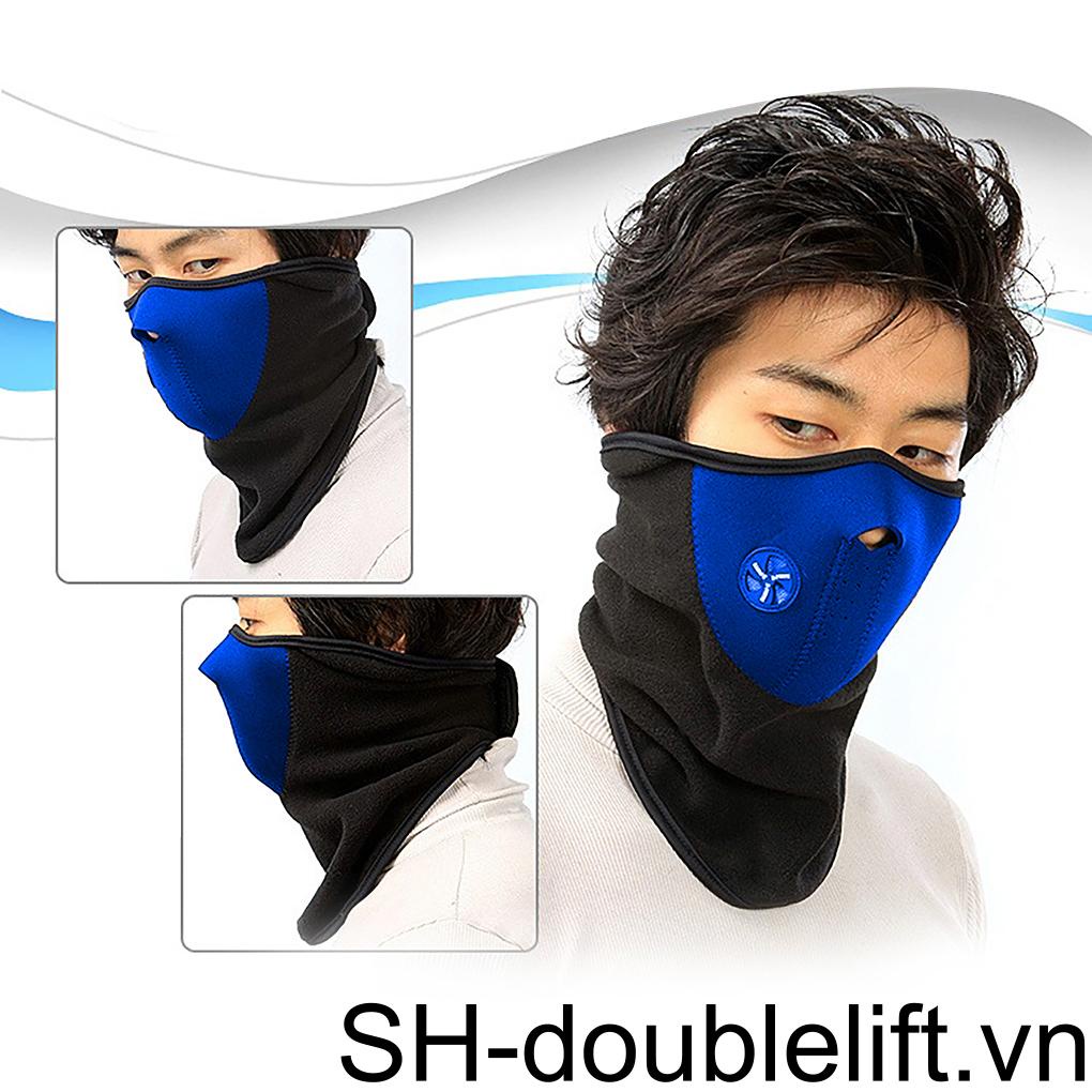 Khăn Che Mặt Giữ Ấm Chống Gió Bảo Vệ Toàn Diện Màu Đỏ Cho Các Hoạt Động Ngoài Trời