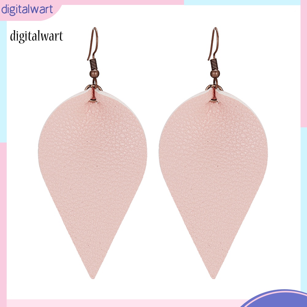 Kỹ Thuật Số| Khuyên Tai Nữ Vải Da Hình Giọt Nước Đáng Yêu