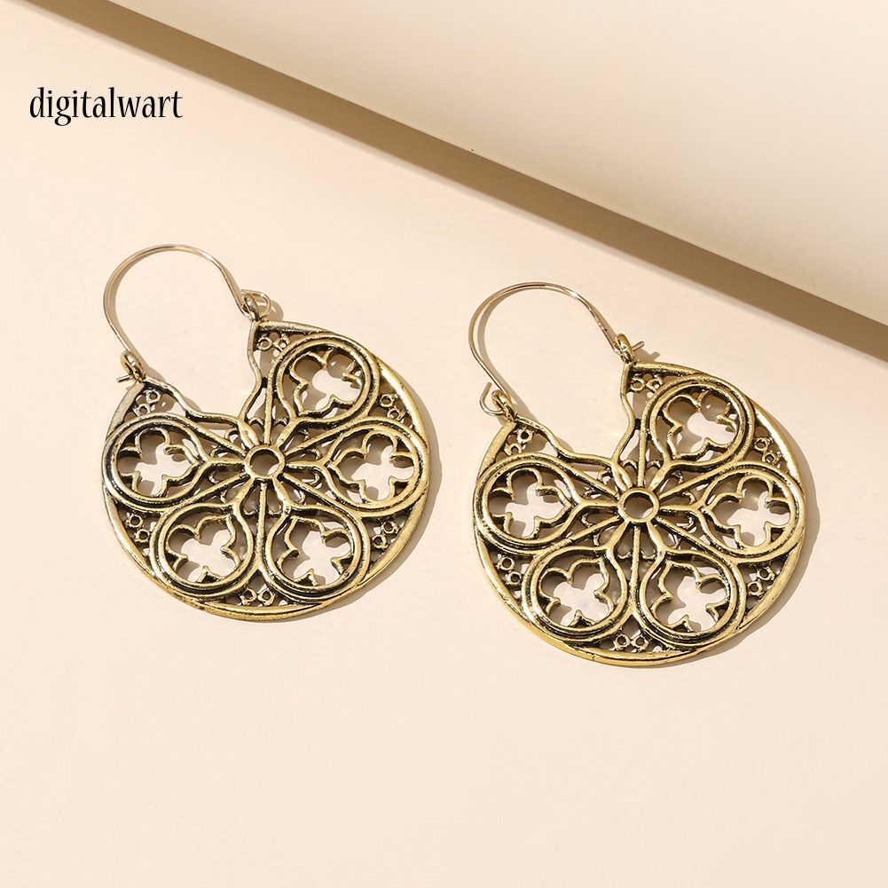 Kỹ Thuật Số| Khuyên Tai Nữ Trang Dáng Tròn Tạo Hình Độc Đáo