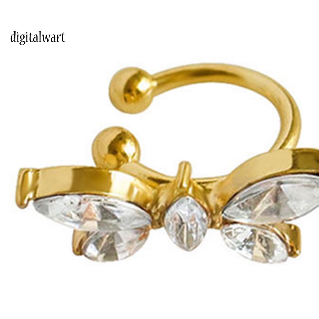 Kỹ Thuật Số| 1 Đôi Bông Tai Hình Bướm Đính Đá Zircon Phong Cách Nhật Bản Dành Cho Nữ