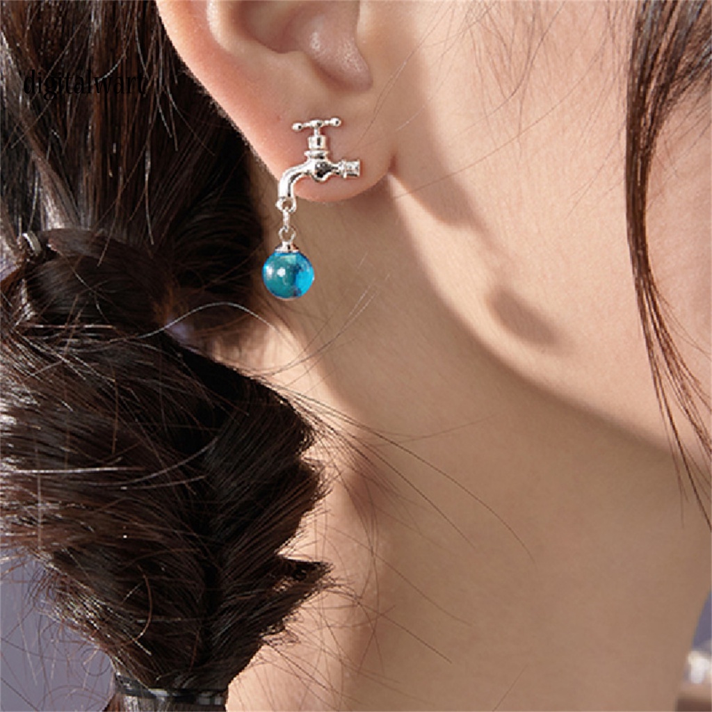 Kỹ Thuật Số| 1 Đôi Bông Tai Hợp Kim Đính Pha Lê Nhân Tạo Phong Cách Vintage Thời Trang