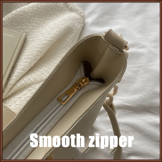 Túi Xách Da Đeo Vai Đa Năng Có Khóa Kéo Thời Trang Cho Nữ