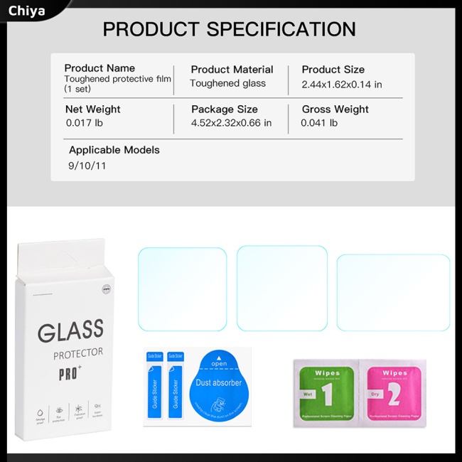 1 Bộ Kính Cường Lực Bảo Vệ Màn Hình Chống Trầy Cho Máy Ảnh Gopro11 / 9 / 10