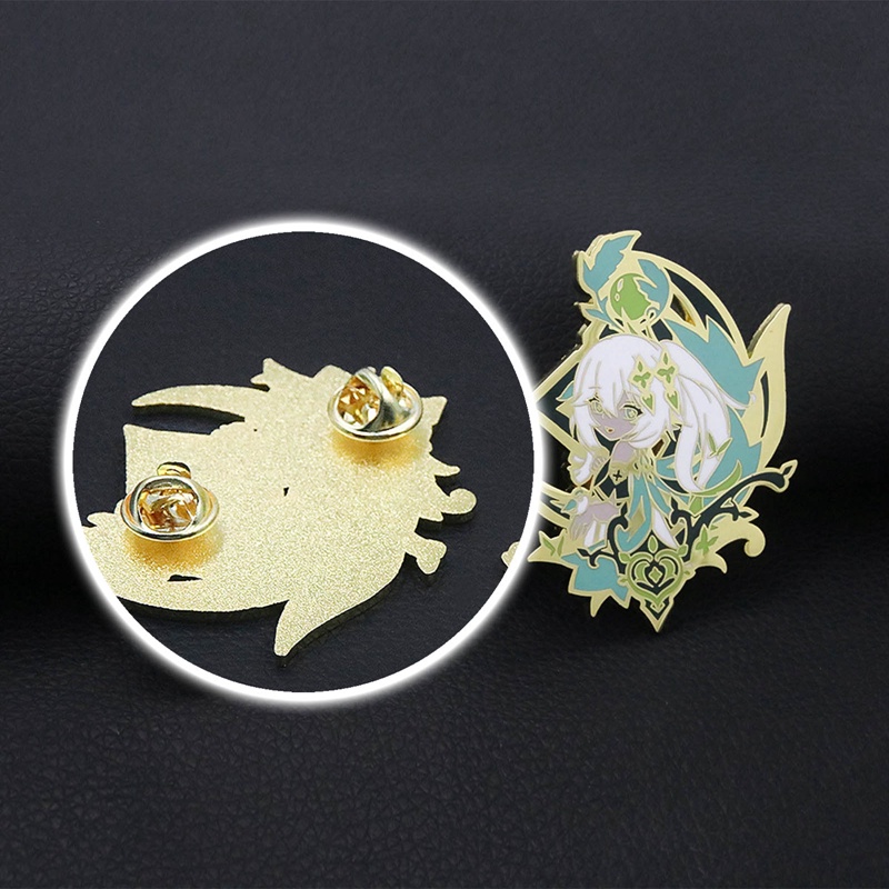 Ygt Ghim Cài Áo Kim Loại Tráng Men Hình Nhân Vật Nahida Nilou Diluc Yanfei Trong Game Genshin Va Chạm