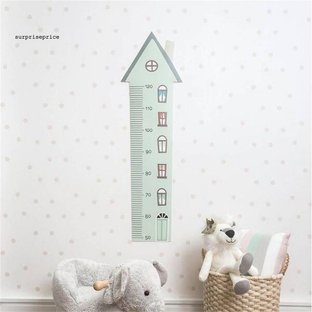 Sticker Dán Tường Đo Chiều Cao Cho Bé Hình Động Vật Hoạt Hình Dễ Thương