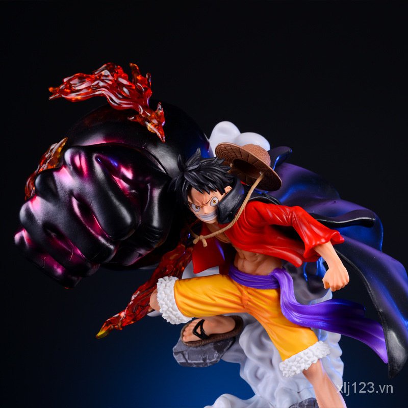 One piece popmax resonance plating BT third gear ghost island big fist Luffy model statue gift