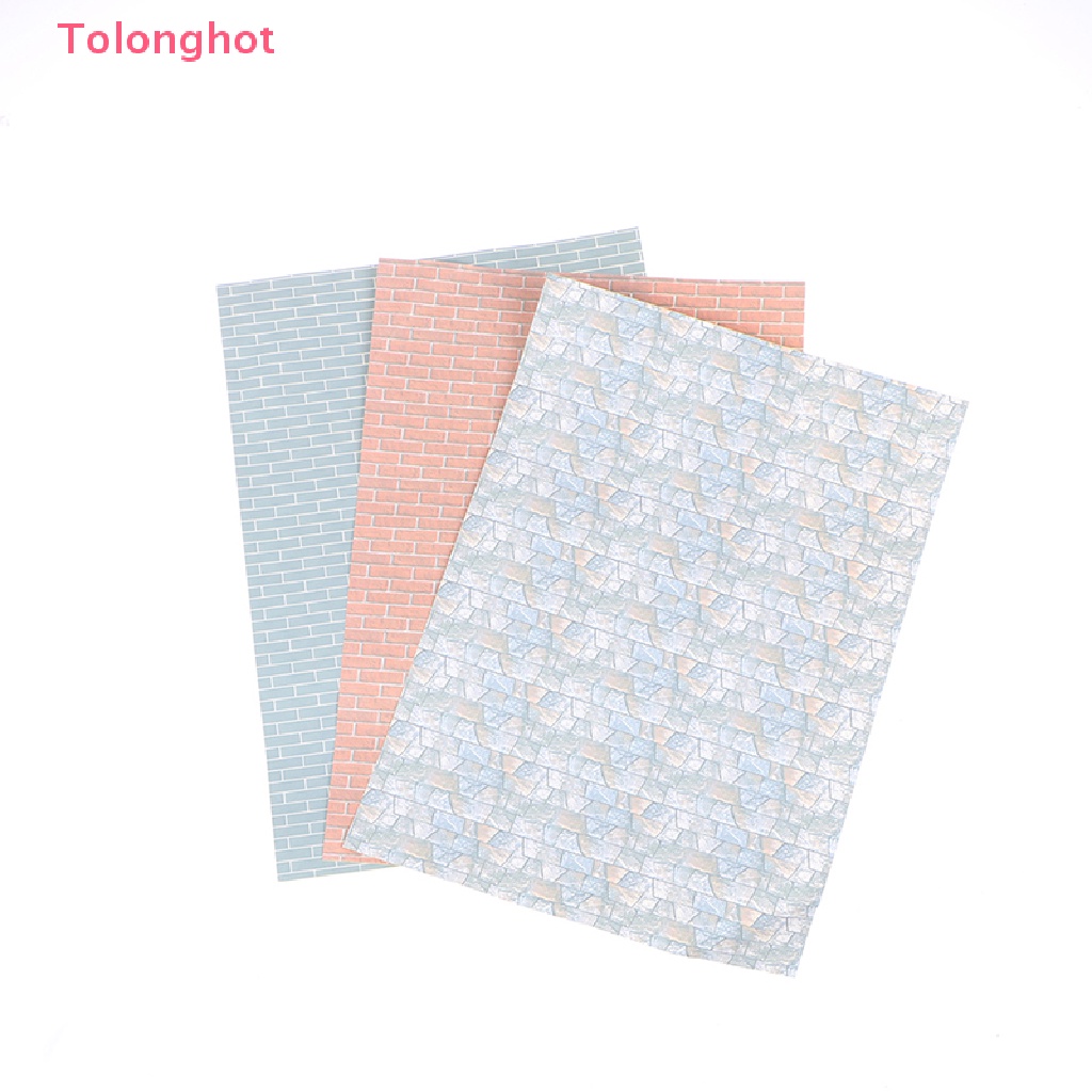 Miếng Dán Sàn Nhà Trang Trí Nhà Búp Bê Tỉ Lệ 1: 12