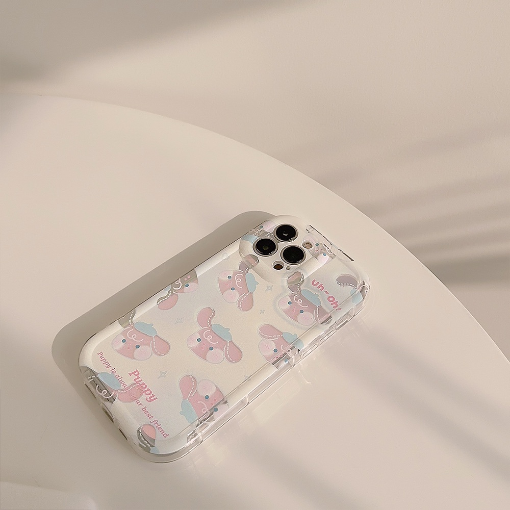 Ốp Điện Thoại Silicon Màu Laser Họa Tiết Hoạt Hình Chó Dễ Thương Cho Iphone 14 11 12 13 PRO MAX AT0213