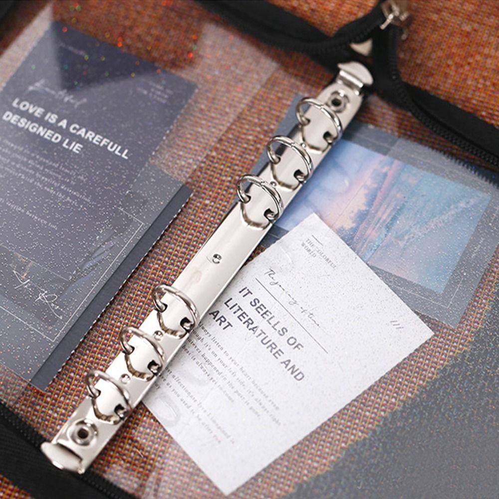 Túi Đựng Tài Liệu Khổ A6 Chống Thấm Nước Có Khóa Kéo Tiện Dụng Cho Học Sinh