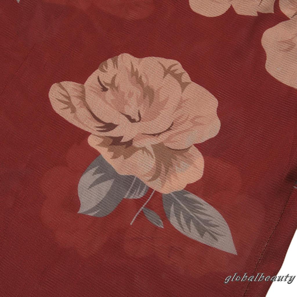 Áo Lưới Hai Dây Không Tay In Hoa Phong Cách Cổ Điển Dành Cho Nữ