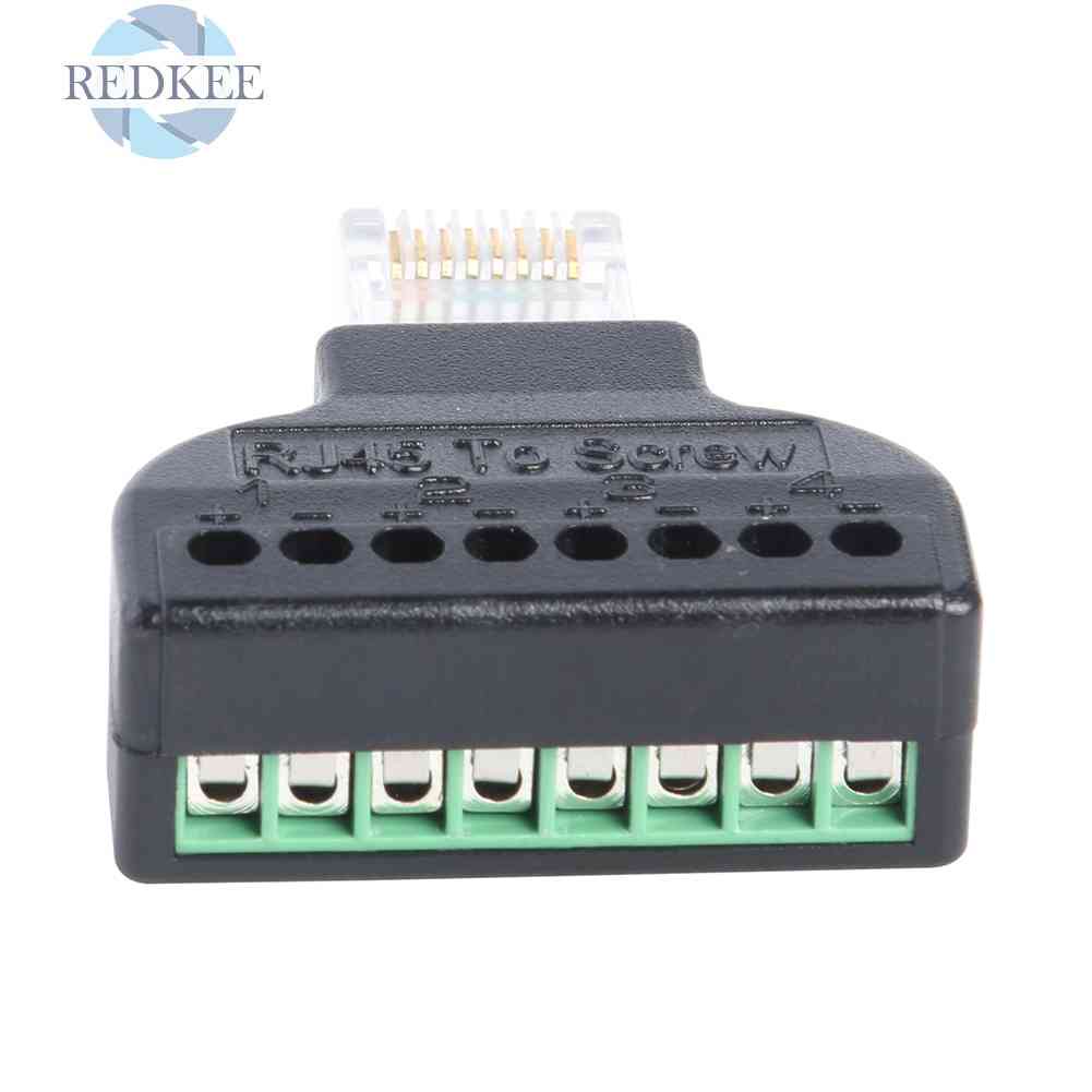 Đầu Chuyển Đổi RJ45 Ethernet Đực Sang 8 Pin AV Cho Cat7 Cat6 Cat5