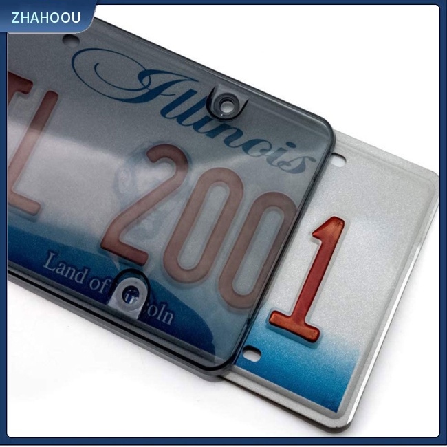 ☃Phụ Kiện Trang Trí Nhà Cửa Độc Đáo Sáng Tạo☃ 1 Cặp Vỏ Bọc Biển Số Xe Hơi Kèm Ốc Vít Trang Trí