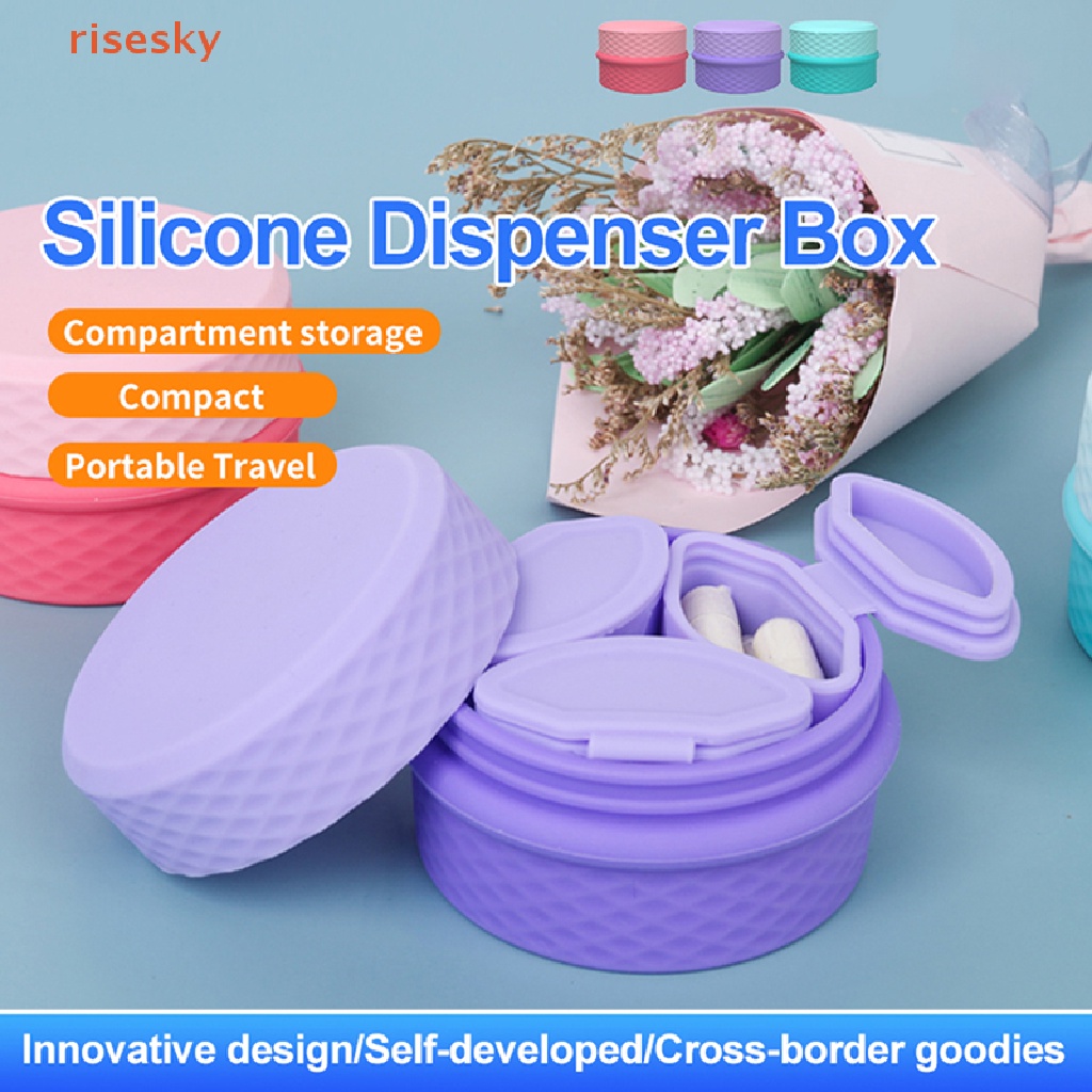 Hộp Đựng Trang Sức 3 Trong 1 Bằng Silicone Tiện Dụng Mang Theo Du Lịch