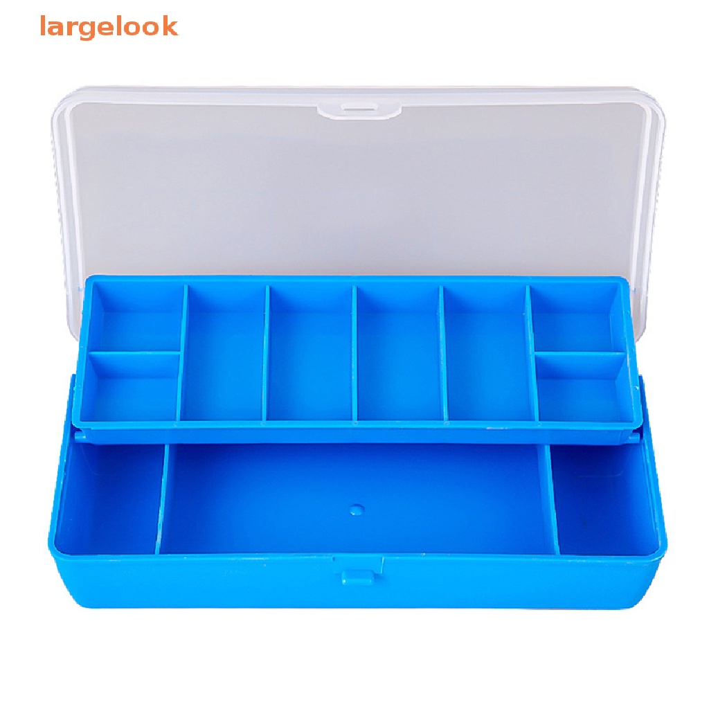 Hộp Đựng Mồi Câu Cá 11 Ngăn Hai Tầng Mềm Mại Nhỏ Gọn