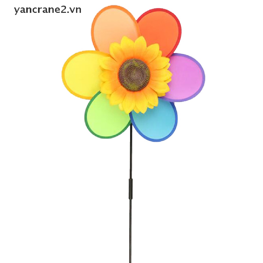 Đồ Chơi Chong Chóng Gió Hình Hoa Hướng Dương Nhiều Màu Sắc Trang Trí Sân Vườn DIY yancrane2.vn}