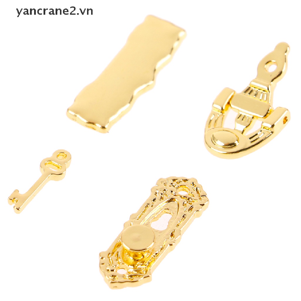 Set 4 Cửa Kim Loại Mini 1: 12 Cho Nhà Búp Bê {yancrane2.vn}