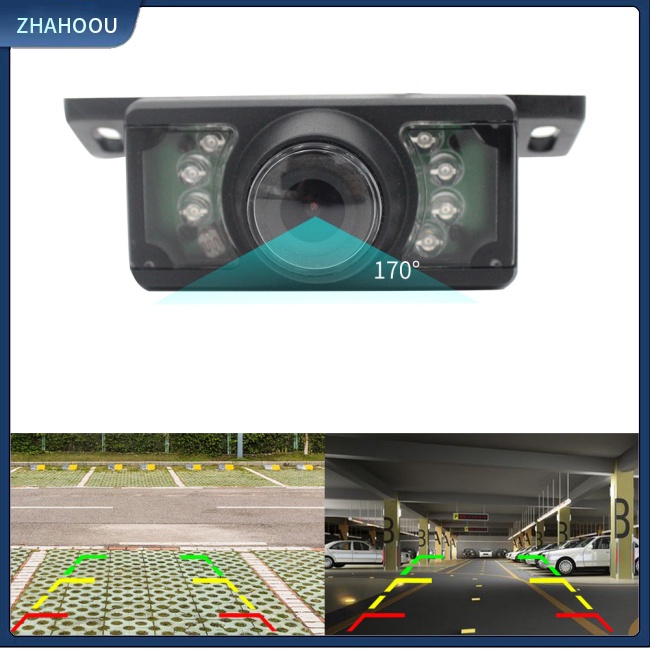 ☃Nhà Cửa☃ Hệ Thống Camera Lùi Xe Hơi Góc Rộng 170 Độ Chống Sốc Pz303