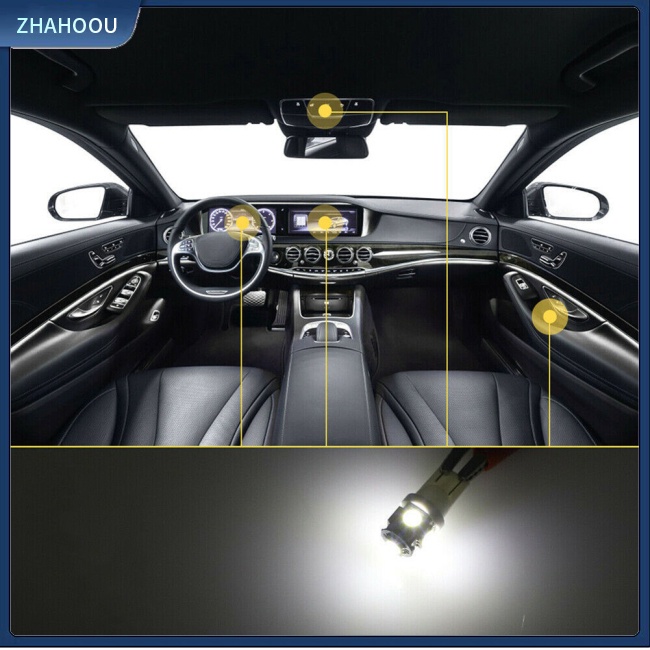 ☃Nhà Cửa☃ Set 28 Bóng Đèn Led T10 Cho Xe Hơi