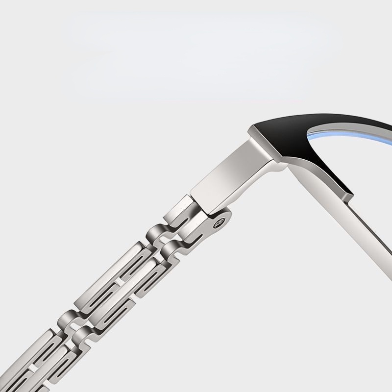 【-0°~-600°Kính Mát Gọng Kim Loại Siêu Nhẹ Chống Ánh Sáng Xanh Thời Trang Cho Nam Và Nữ