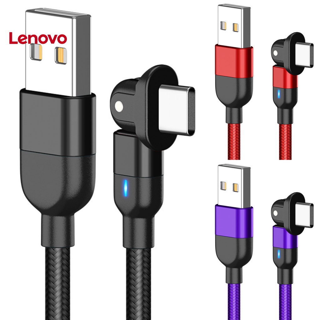 Dây Cáp Sạc Type-C Xoay 180 Độ Chống Rối Bằng Nylon Cho Điện Thoại