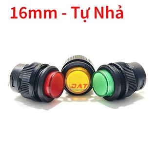 Nút nhấn tự nhả có đèn 16mm r16-503ad 4 chân