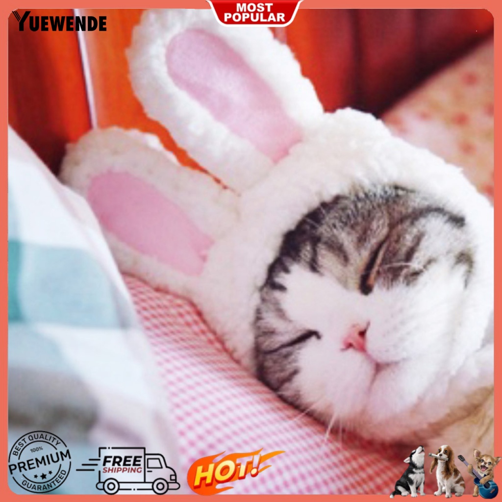 Băng Đô Đội Đầu Bằng Vải Cotton Pha Mềm Mại Ấm Áp Dành Cho Thú Cưng