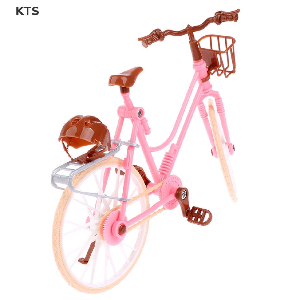 1 Bộ Xe Đạp Nhựa Mini Tỉ Lệ 1 / 6 Cho Nhà Búp Bê