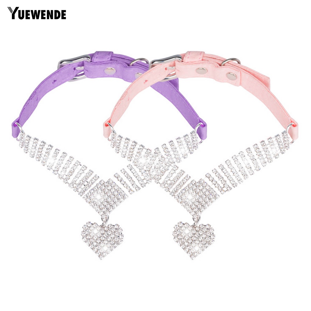 Vòng Cổ YE.B Đính Đá Thời Trang Mùa Xuân Xinh Xắn Cho Thú Cưng