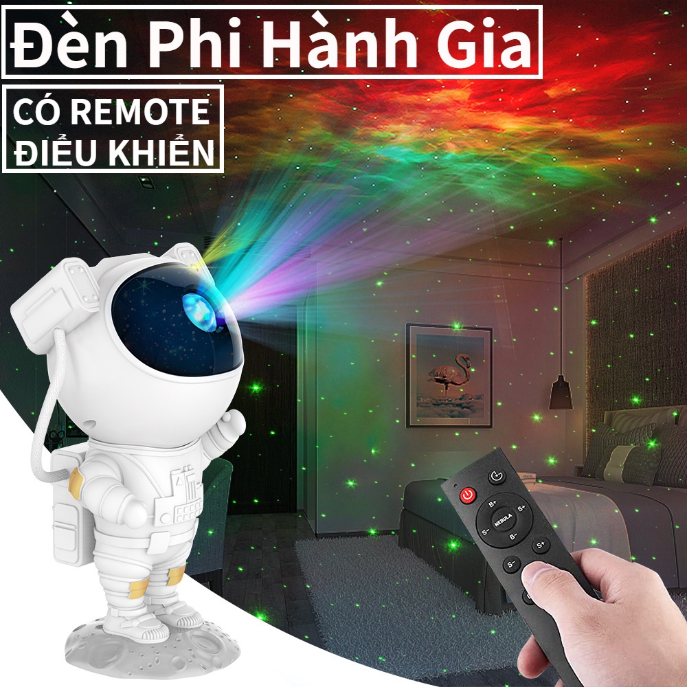 【FREESHIP】Đèn Phi Hành Gia chiếu sao - Hàng Loại Mới 2023, Đèn ngủ chiếu sao phiên bản mới nhất.