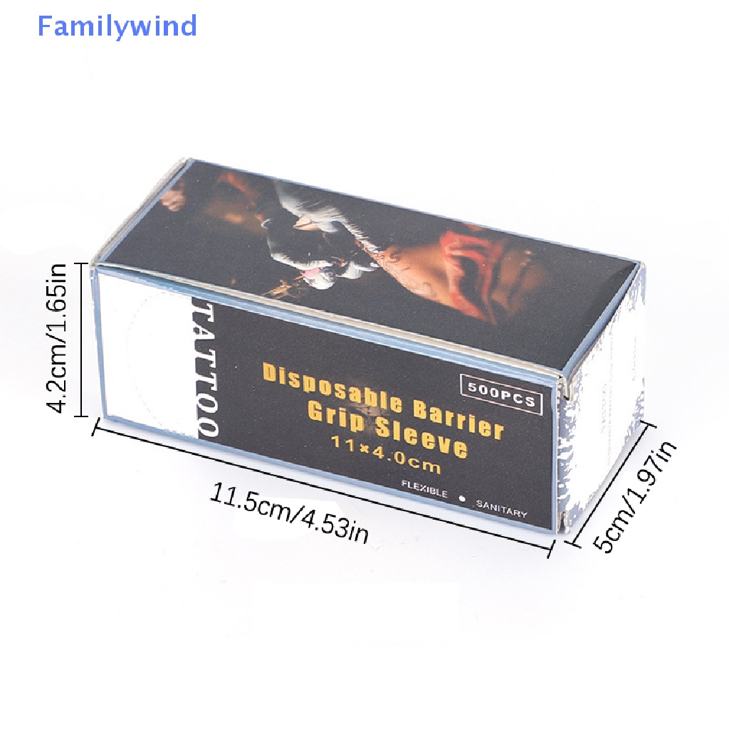 Set 500 Vỏ Nhựa Bọc Kẹp Bút Xăm Sử Dụng Một Lần