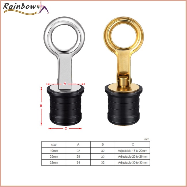 Nút Chặn Lỗ Thoát Nước Bằng Thép Không Gỉ Bền Chống Ăn Mòn Cho Thuyền Kayak