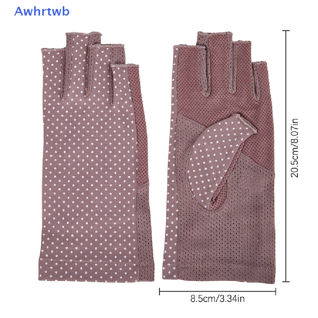 1 Cặp Găng Tay Chống Tia UV Không Xỏ Ngón Cho Đèn LED / Dụng Cụ Làm Móng Mới