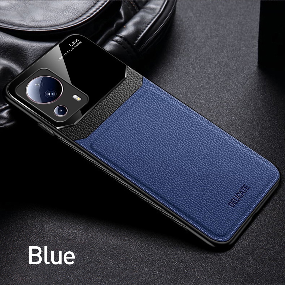 Ốp Điện Thoại Da Bóng Viền Silicon Dẻo Thời Trang Chống Sốc Cho Xiaomi 13 Lite 13 Lite 13Lite Light 5G Xiomi 13 Lite