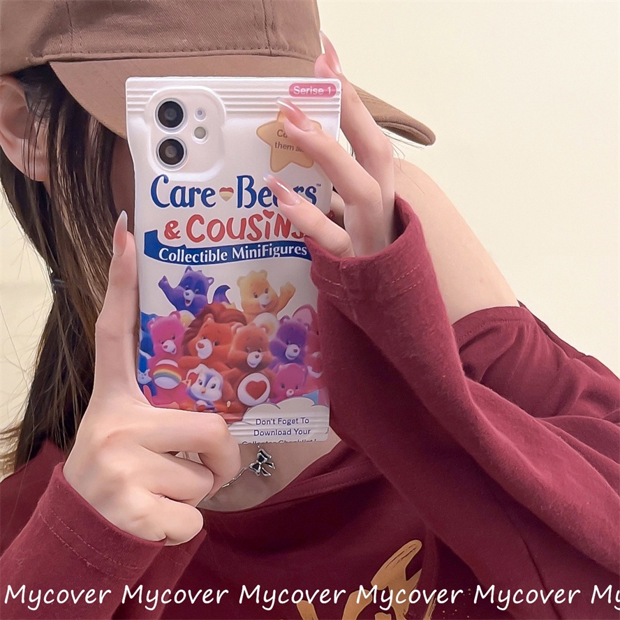 Ốp Điện Thoại Silicon Mềm Họa Tiết Nhân Vật Hoạt Hình Gấu Cho iPhone 14 13 12 11 Pro Max X XR Xs Max 6 7 8 Plus SE 2020