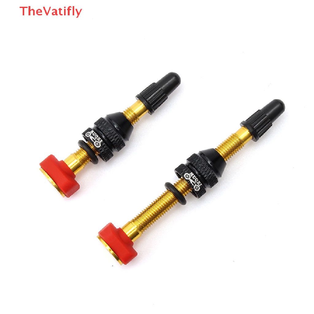 Set 2 Van Lốp Xe Đạp 40mm 60mm F / V Bằng Hợp Kim CNC