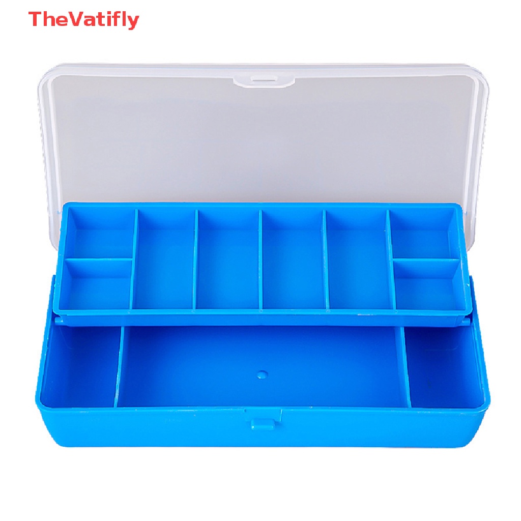 Hộp Đựng Mồi Câu Cá 11 Ngăn Hai Tầng Mềm Mại Nhỏ Gọn