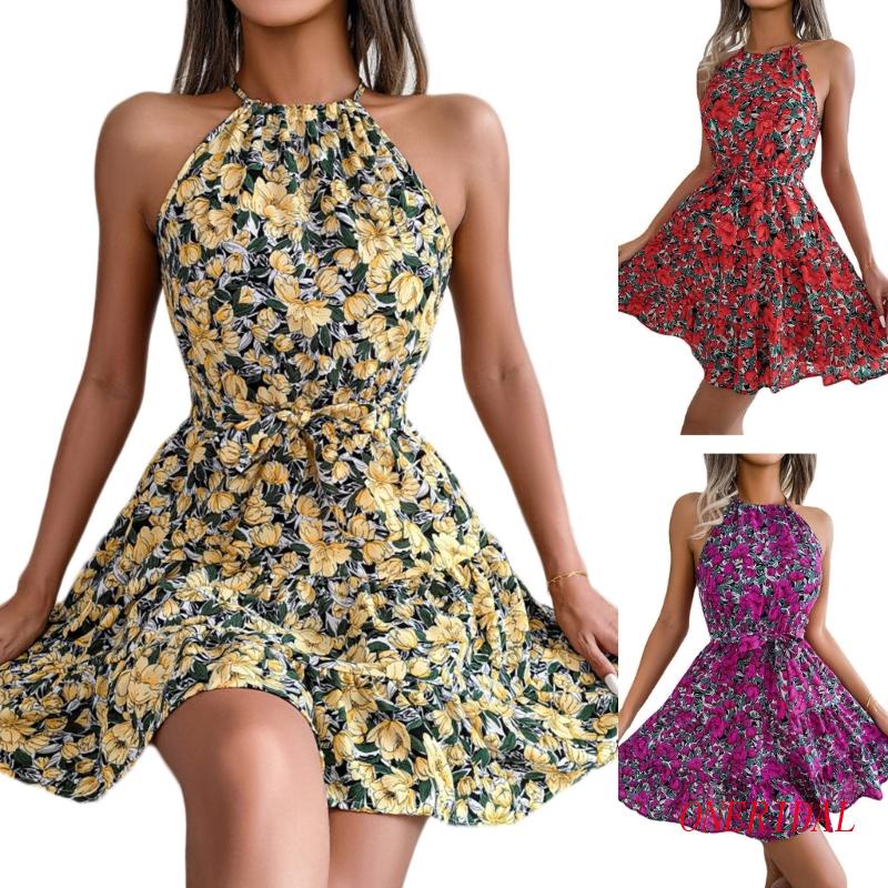 Đầm Dài Không Tay Nhún Bèo Thời Trang Nữ